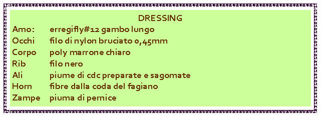 DRESSING